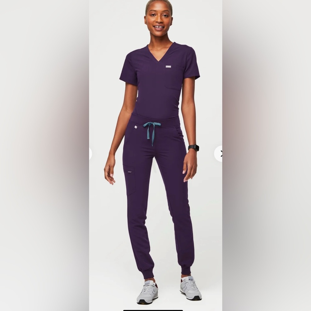 Figs Purple Track Pants & Joggers